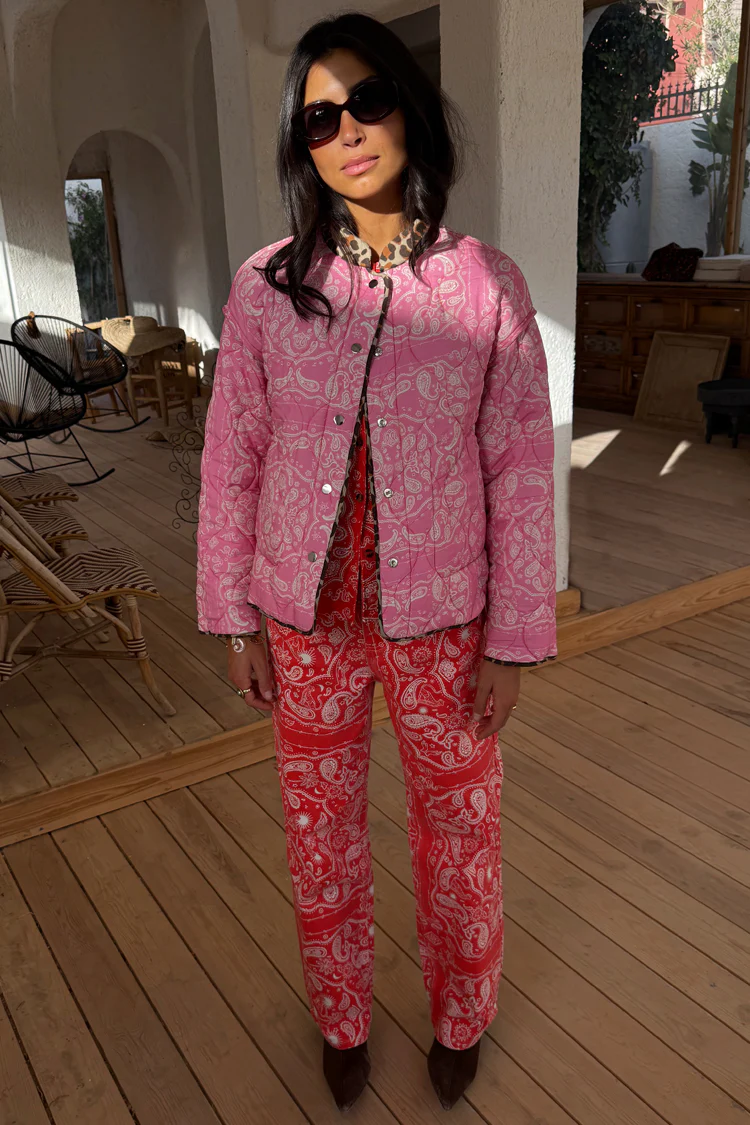 Red Bandana Reversible Jacket - Image 6