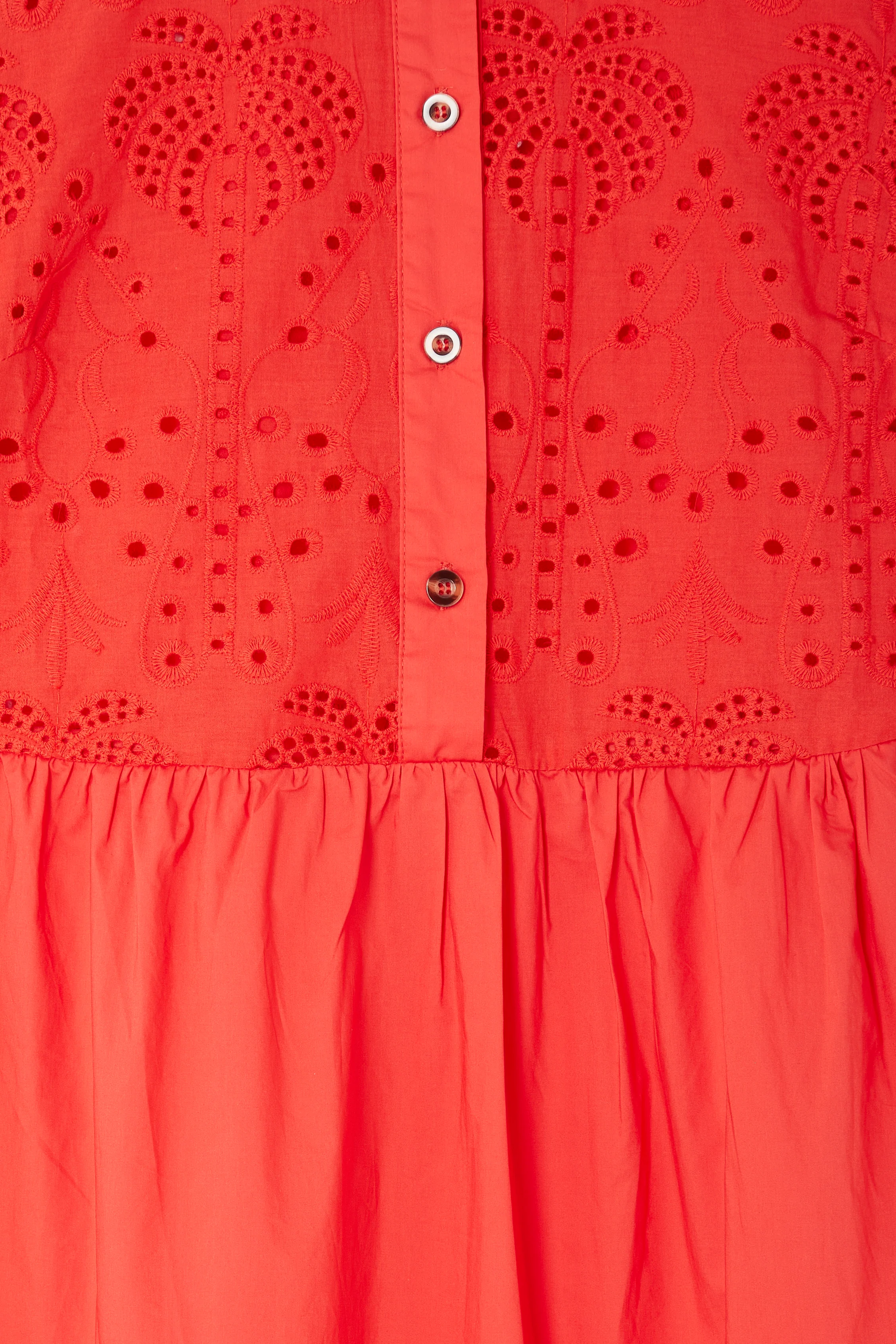 Red Palm Broderie Hayley Dress - Image 9