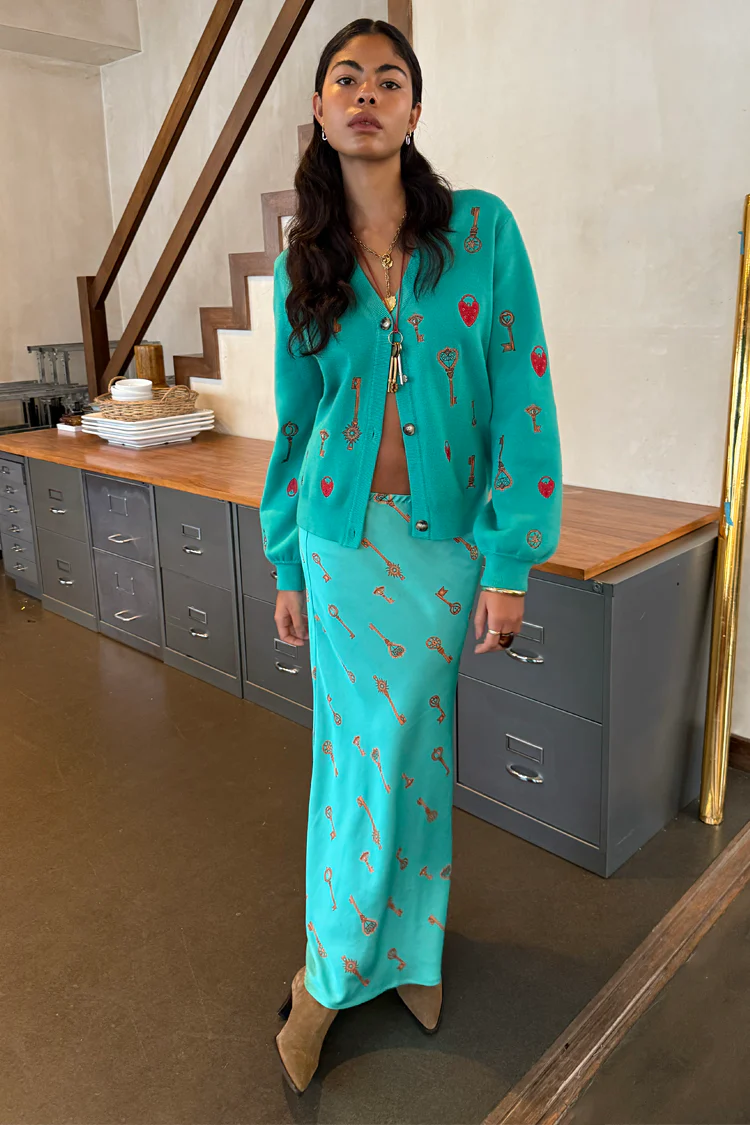 Turquoise Key Dorris Skirt - Image 6