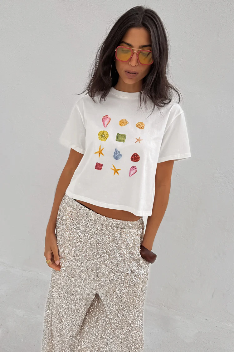 White Shell Ioana T Shirt - Image 2